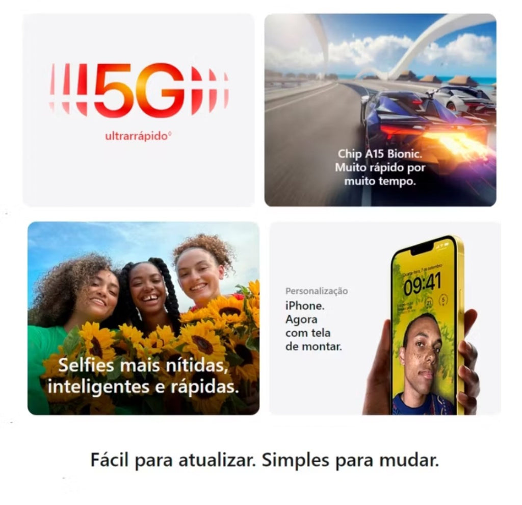 Iphone 14 128Gb/256Gb Revisado Desbloqueado com Nota Fiscal